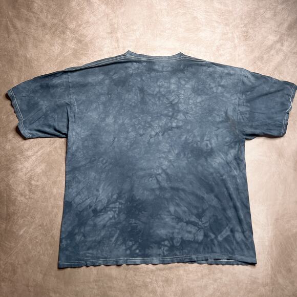 Vintage Y2K Tie Dye Bald Eagle Dream Catcher T-Shirt Gray Short Sleeve Men's 2XL - Picture 3 of 7